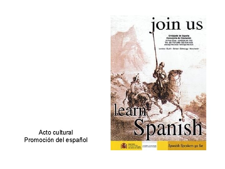 Acto cultural Promoción del español 