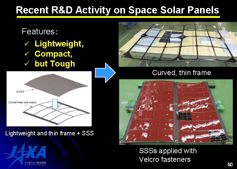 Recent R&D Activity on Space Solar Panels Features: ü Lightweight, ü Compact, ü but Recent R&D Activity on Space Solar Panels Features: ü Lightweight, ü Compact, ü but