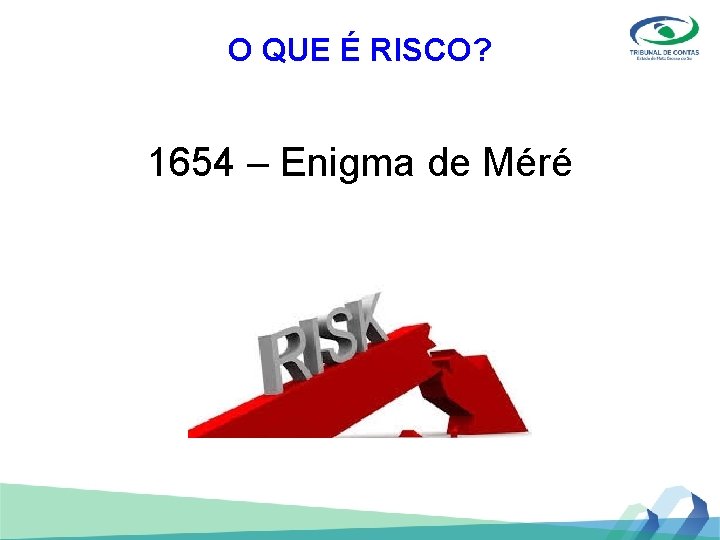 O QUE É RISCO? 1654 – Enigma de Méré 