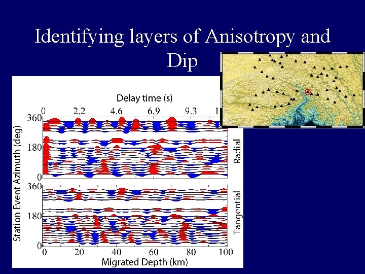 Identifying layers of Anisotropy and Dip Identifying layers of Anisotropy and Dip