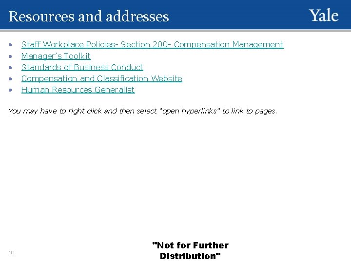 Resources and addresses • • • Staff Workplace Policies- Section 200 - Compensation Management