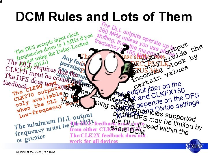 DCM Rules and Lots of Them Th e 280 DLL o MH utpu k