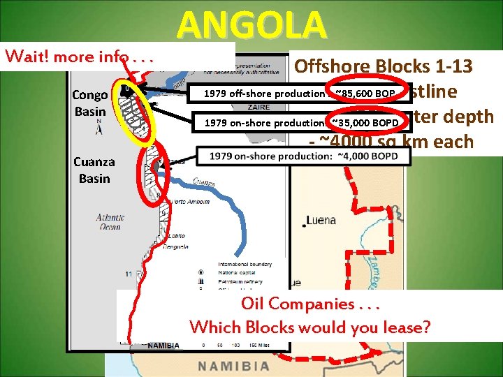Wait! more info. . . Congo Basin Cuanza Basin 3 2 ANGOLA Offshore Blocks
