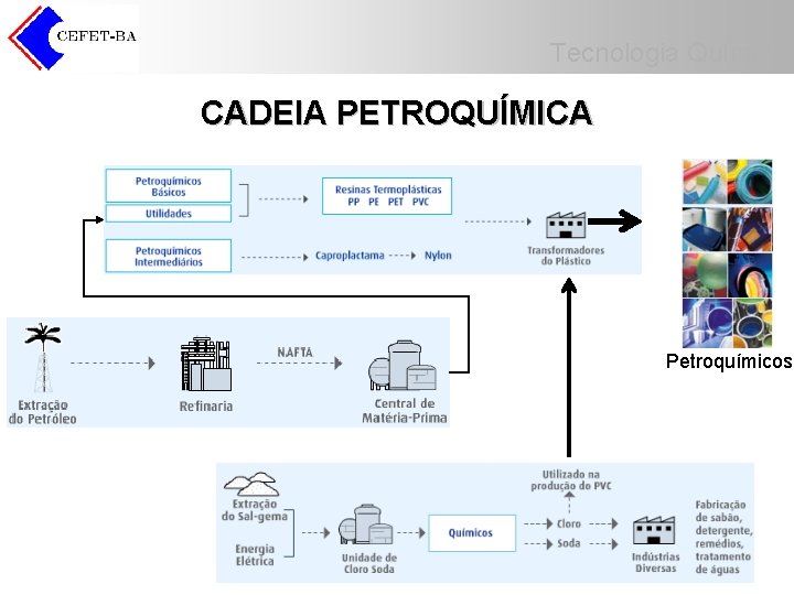 Tecnologia Química CADEIA PETROQUÍMICA Petroquímicos Tecnologia Química CADEIA PETROQUÍMICA Petroquímicos