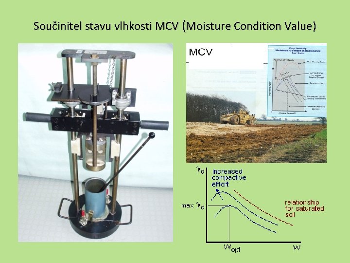 Součinitel stavu vlhkosti MCV (Moisture Condition Value) 