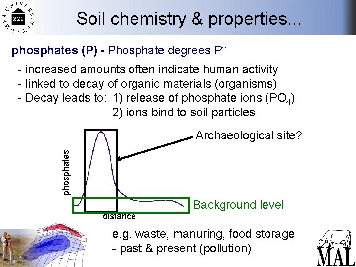 Soil chemistry & properties. . . phosphates (P) - Phosphate degrees P° - increased