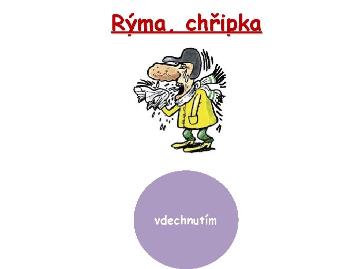 Rýma, chřipka vdechnutím 