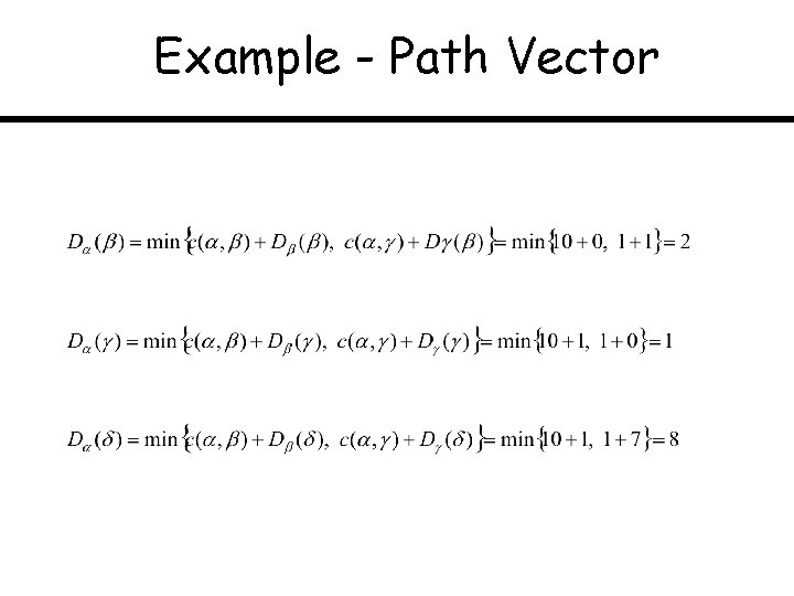 Example - Path Vector 