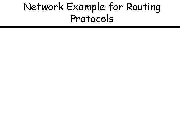 Network Example for Routing Protocols 