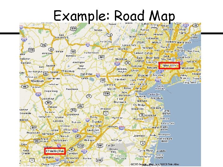 Example: Road Map 