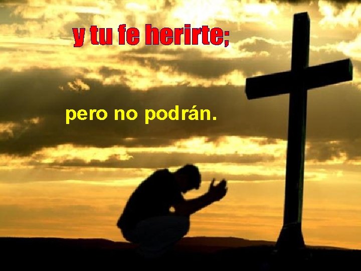pero no podrán. 