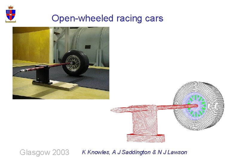 Open-wheeled racing cars Glasgow 2003 K Knowles, A J Saddington & N J Lawson