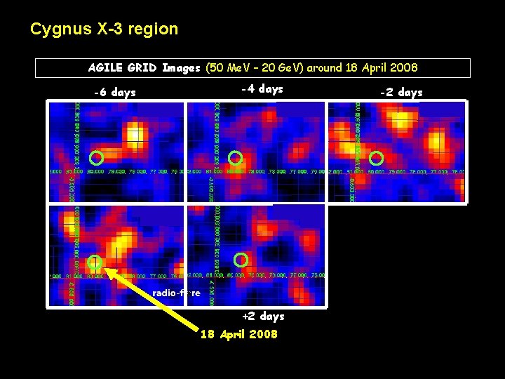 Cygnus X-3 region AGILE GRID Images (50 Me. V – 20 Ge. V) around