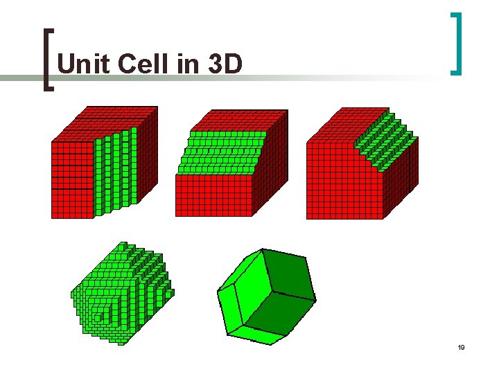 Unit Cell in 3 D Crystal Structure 19 