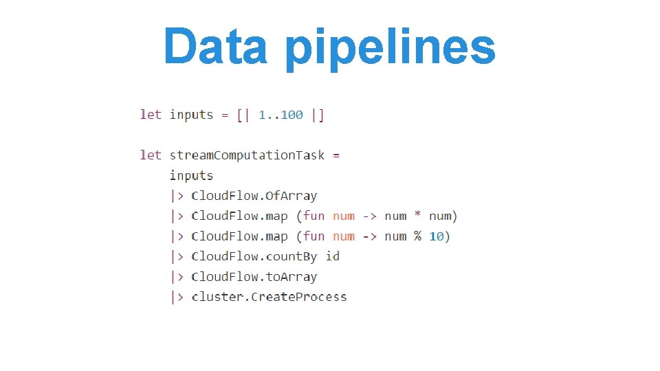 Data pipelines Data pipelines