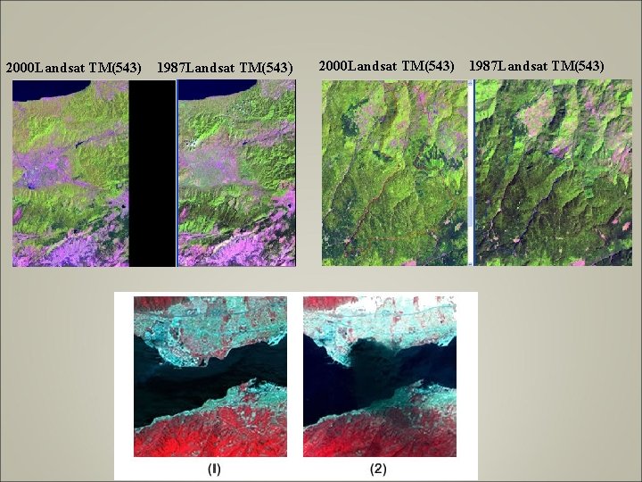 2000 Landsat TM(543) 1987 Landsat TM(543) 