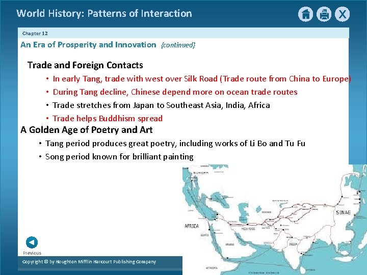 World History: Patterns of Interaction Chapter 12 An Era of Prosperity and Innovation {continued}