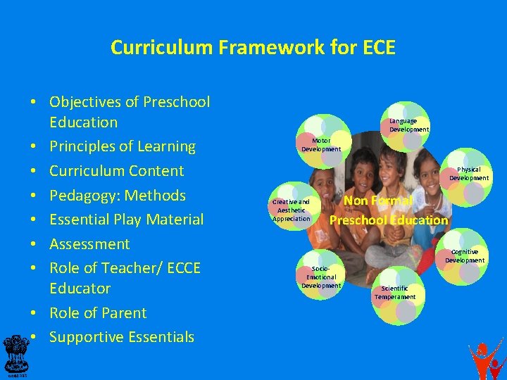 Curriculum Framework for ECE • Objectives of Preschool Education • Principles of Learning •