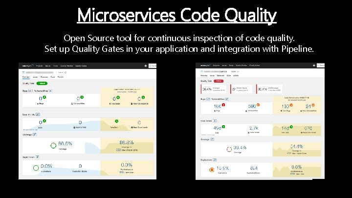 Microservices Code Quality Open Source tool for continuous inspection of code quality. Set up