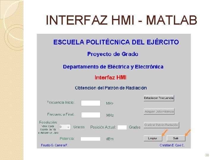 INTERFAZ HMI - MATLAB 38 