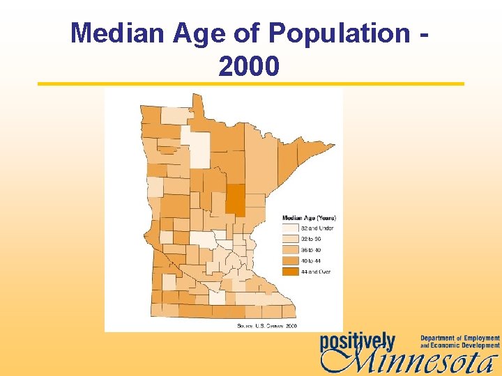 Median Age of Population 2000 