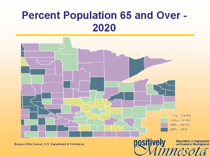 Percent Population 65 and Over 2020 Bureau of the Census, U. S. Department of