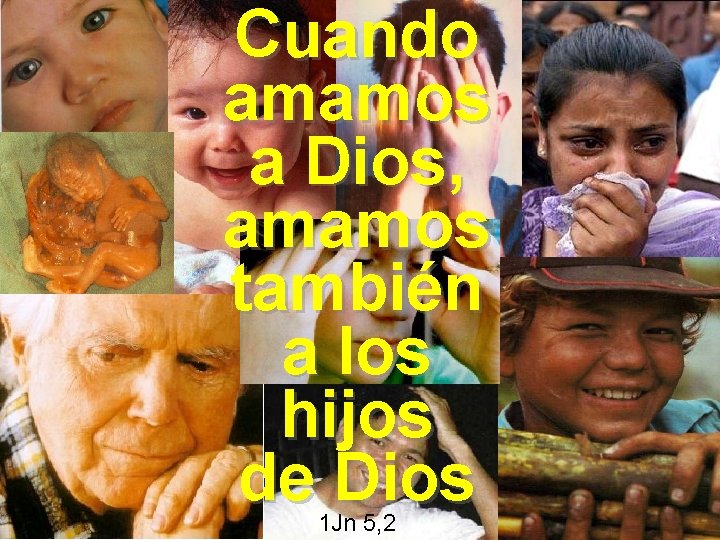 Cuando amamos a Dios, amamos también a los hijos de Dios 1 Jn 5,