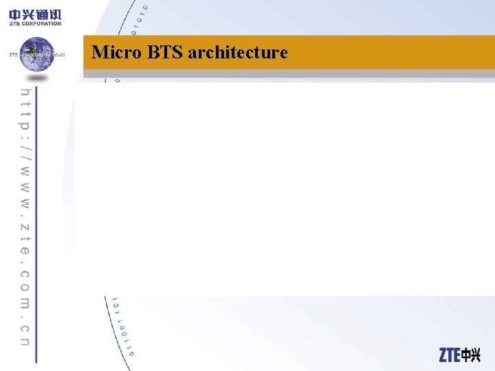 Micro BTS architecture 