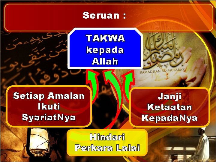 Seruan : TAKWA kepada Allah Setiap Amalan Ikuti Syariat. Nya Hindari Perkara Lalai Janji