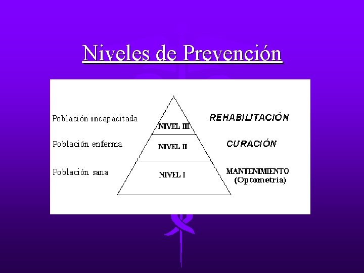 Niveles de Prevención 