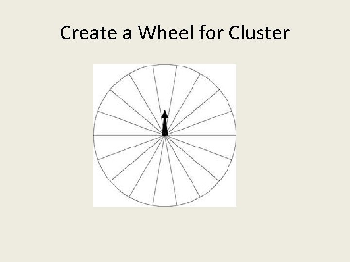 Create a Wheel for Cluster 