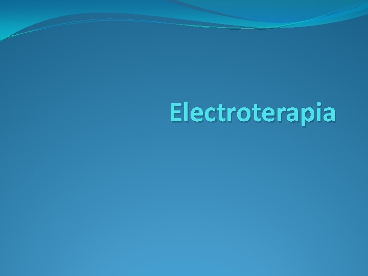 Electroterapia 