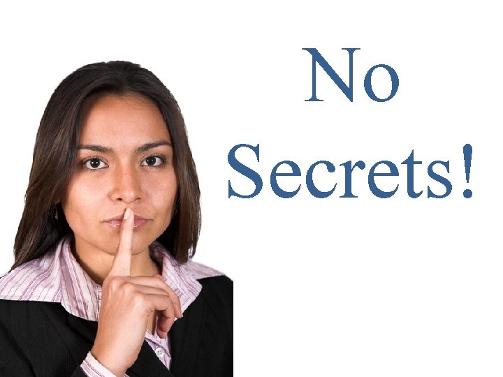 No Secrets! 