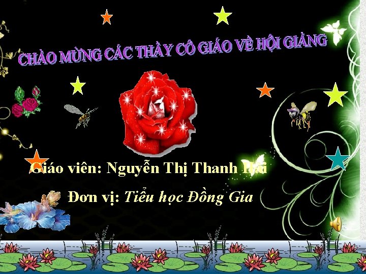 Giáo viên: Nguyễn Thị Thanh Hải Đơn vị: Tiểu học Đồng Gia 