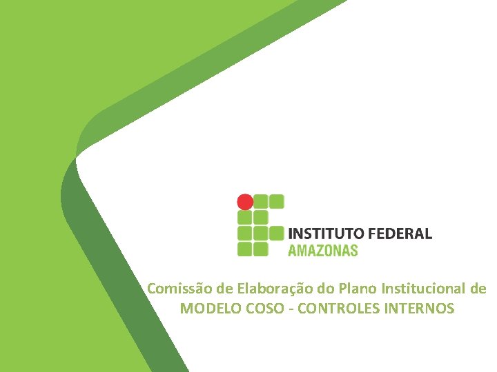 Comissão de Elaboração do Plano Institucional de MODELO COSO - CONTROLES INTERNOS 