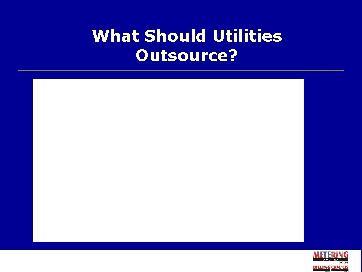 What Should Utilities Outsource? 