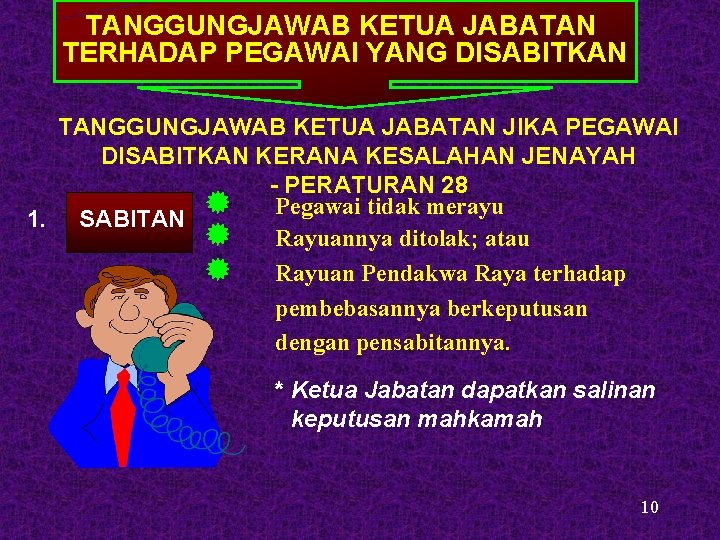 TANGGUNGJAWAB KETUA JABATAN TERHADAP PEGAWAI YANG DISABITKAN TANGGUNGJAWAB KETUA JABATAN JIKA PEGAWAI DISABITKAN KERANA TANGGUNGJAWAB KETUA JABATAN TERHADAP PEGAWAI YANG DISABITKAN TANGGUNGJAWAB KETUA JABATAN JIKA PEGAWAI DISABITKAN KERANA