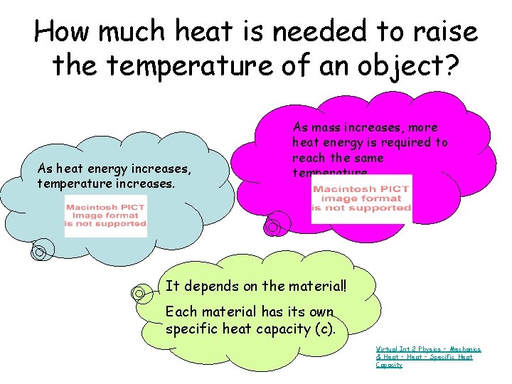 How much heat is needed to raise the temperature of an object? As heat