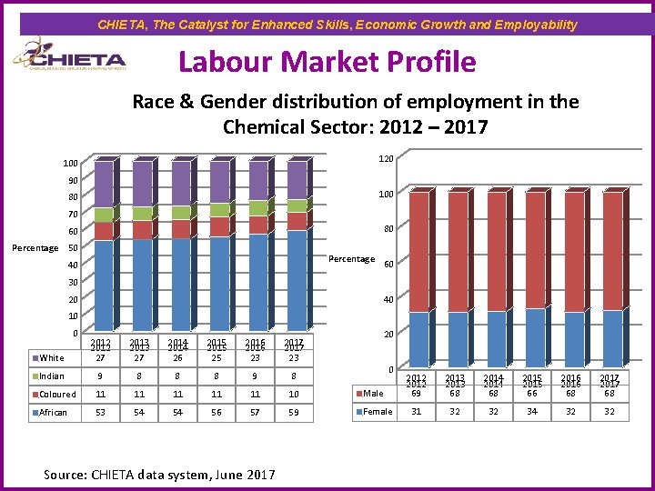 CHIETA, The Catalyst for Enhanced Skills, Economic Growth and Employability Labour Market Profile Race