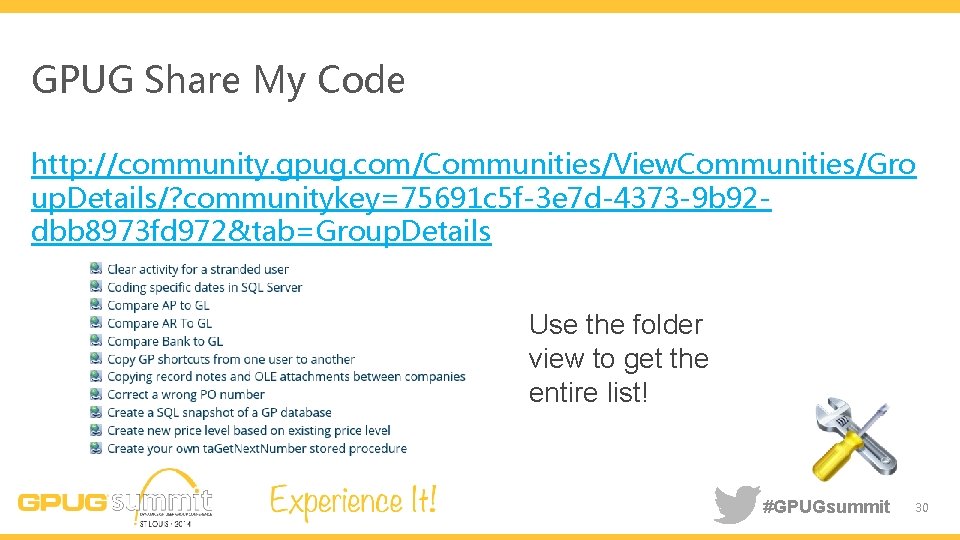 GPUG Share My Code http: //community. gpug. com/Communities/View. Communities/Gro up. Details/? communitykey=75691 c 5