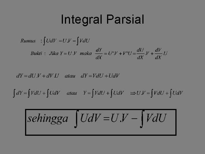 Integral Parsial 
