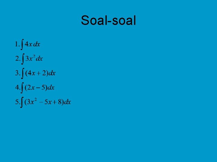 Soal-soal 