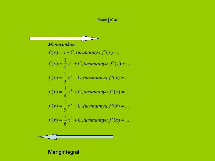 Mengintegral 
