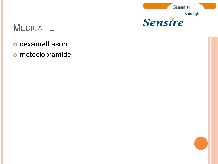 MEDICATIE dexamethason metoclopramide 