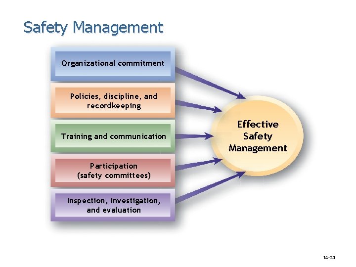 Safety Management Organizational commitment Policies, discipline, and recordkeeping Training and communication Effective Safety Management Safety Management Organizational commitment Policies, discipline, and recordkeeping Training and communication Effective Safety Management