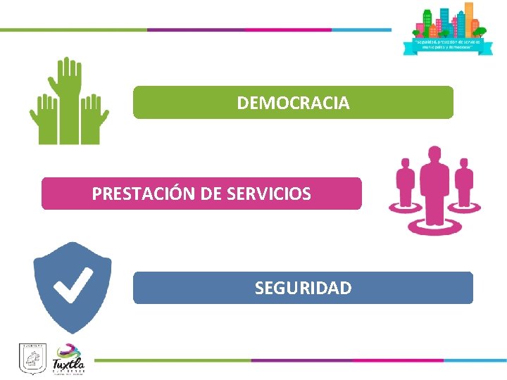 DEMOCRACIA PRESTACIÓN DE SERVICIOS SEGURIDAD 