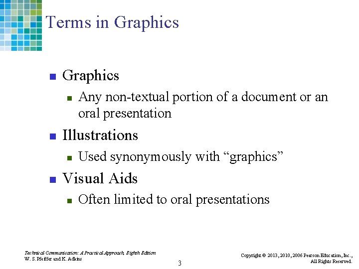 Terms in Graphics n n Illustrations n n Any non-textual portion of a document