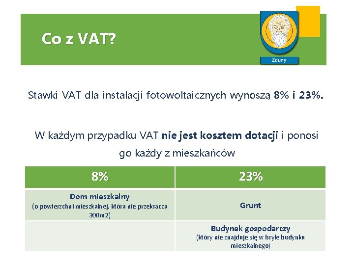 Co z VAT? Stawki VAT dla instalacji fotowoltaicznych wynoszą 8% i 23%. W każdym