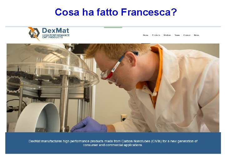 Cosa ha fatto Francesca? 