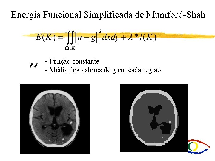 Energia Funcional Simplificada de Mumford-Shah - Função constante - Média dos valores de g